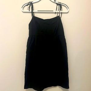 Black Mini Dress with Pockets